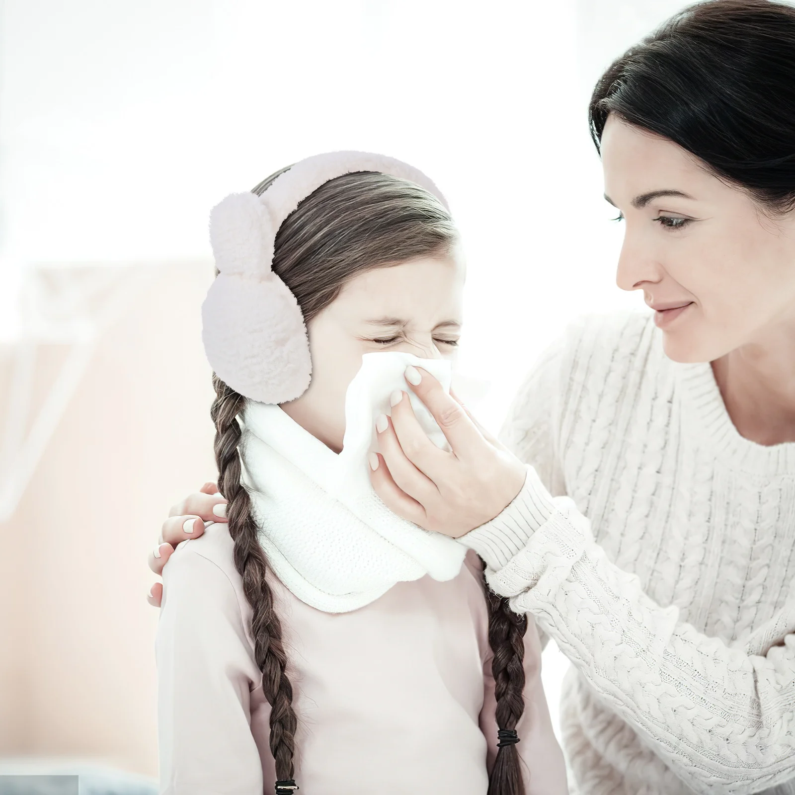 يفشل أذن شتوية قابلة للطي ومحمولة ومريحة لمختلف المناسبات، أغطية للأذنين النسائية #1