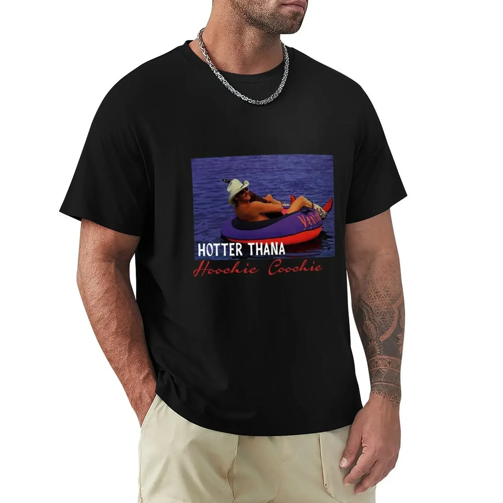 Hotter Than A Hoochie Coochie Chattahoochee Alan T-Shirt oversized new edition blacks oversized t shirts for men heavyweight hot