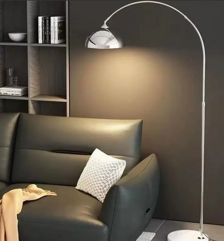Fishing Design Led Floor Lamps Living Room Sofa Side Standing Lights Remote Control Dim Bedroom Bedside Lamp Ambient Light