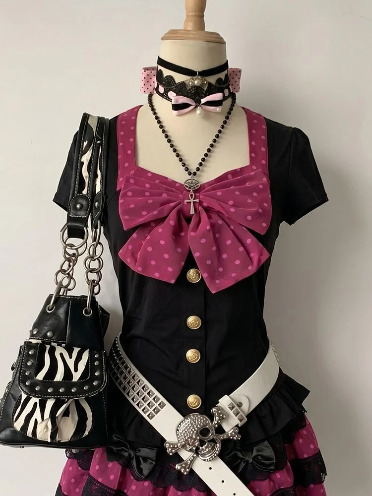 Y2k Sweet Kawaii 우아한 2 피스 세트 W - Women'S Fashion Designer Clothes 리뷰 및 가격