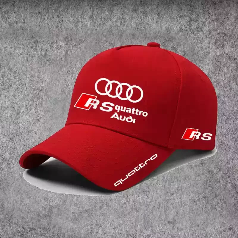 Para Audi Logotipo de coche gorra de béisbol ajustable de algodón accesorios para coche al aire libre