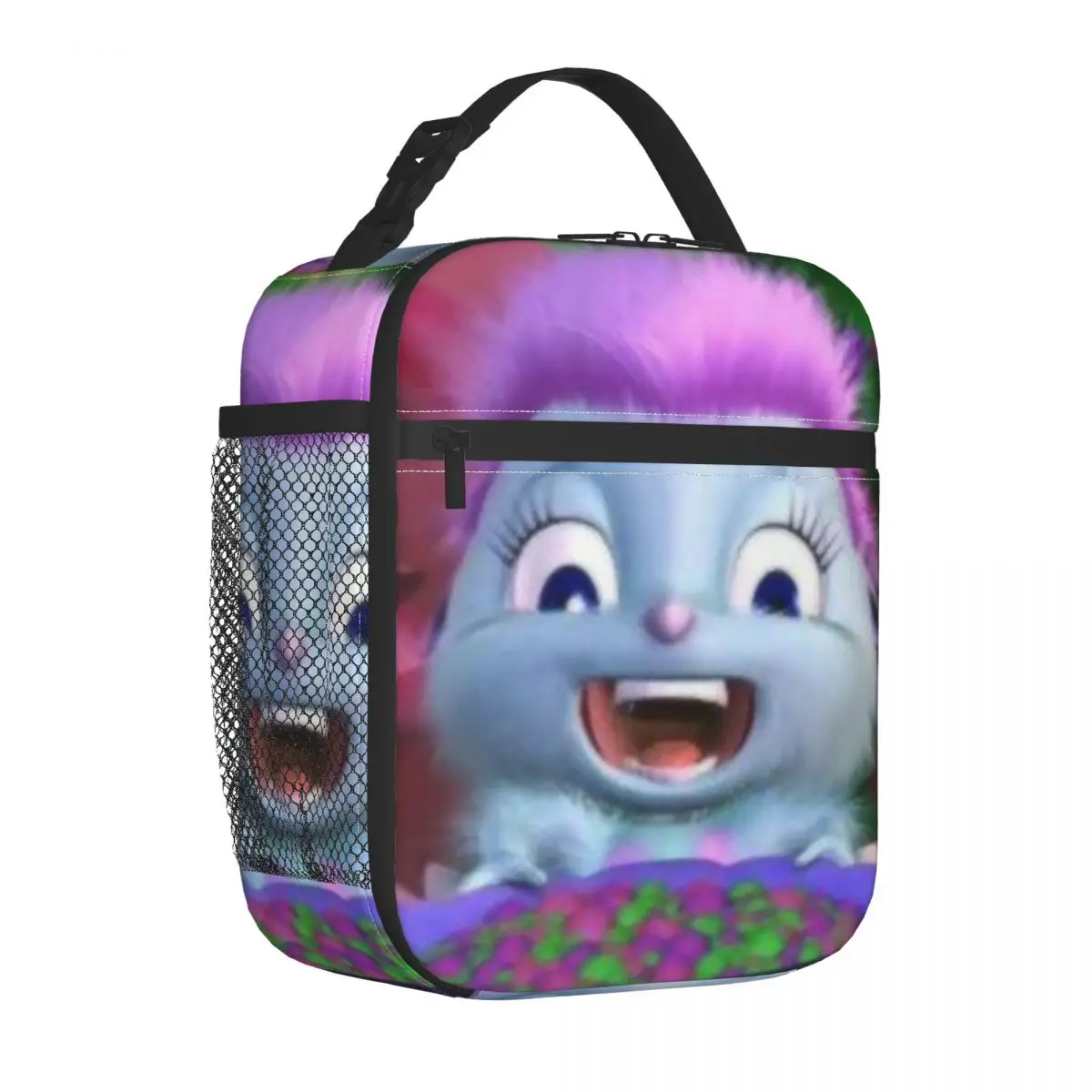 Bible Smile Insulated Lunch Bags for Women Cartoon Character Resuable Thermal Cooler Food Lunch Box Kids School Children