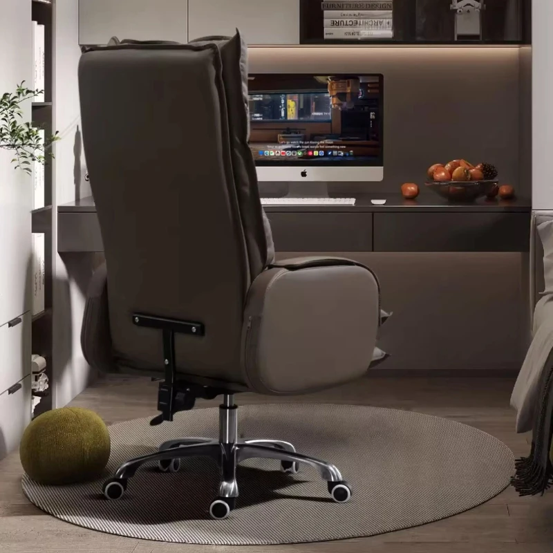White Designer Office Chair Luxury Soft Upgrade Comfortable Lazy Computer Chair Adjustable Silla De Escritorio Office Furniture