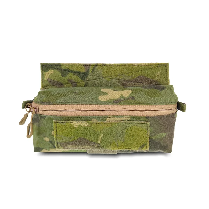 Tactical EDC Dump Drop Pouch Airsoft MK4/D3/FCPC Chest Rig Hanging Abdominal Pouch Multicam Expanded Plate Carrier Fanny Bag view 3