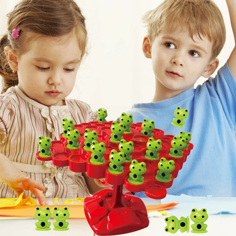 Planche d'équilibrage mathématique pour enfants, arbre d'équilibre grenouille, Puzzle éducatif, Interaction Parent-enfant, jeu de table, jouets