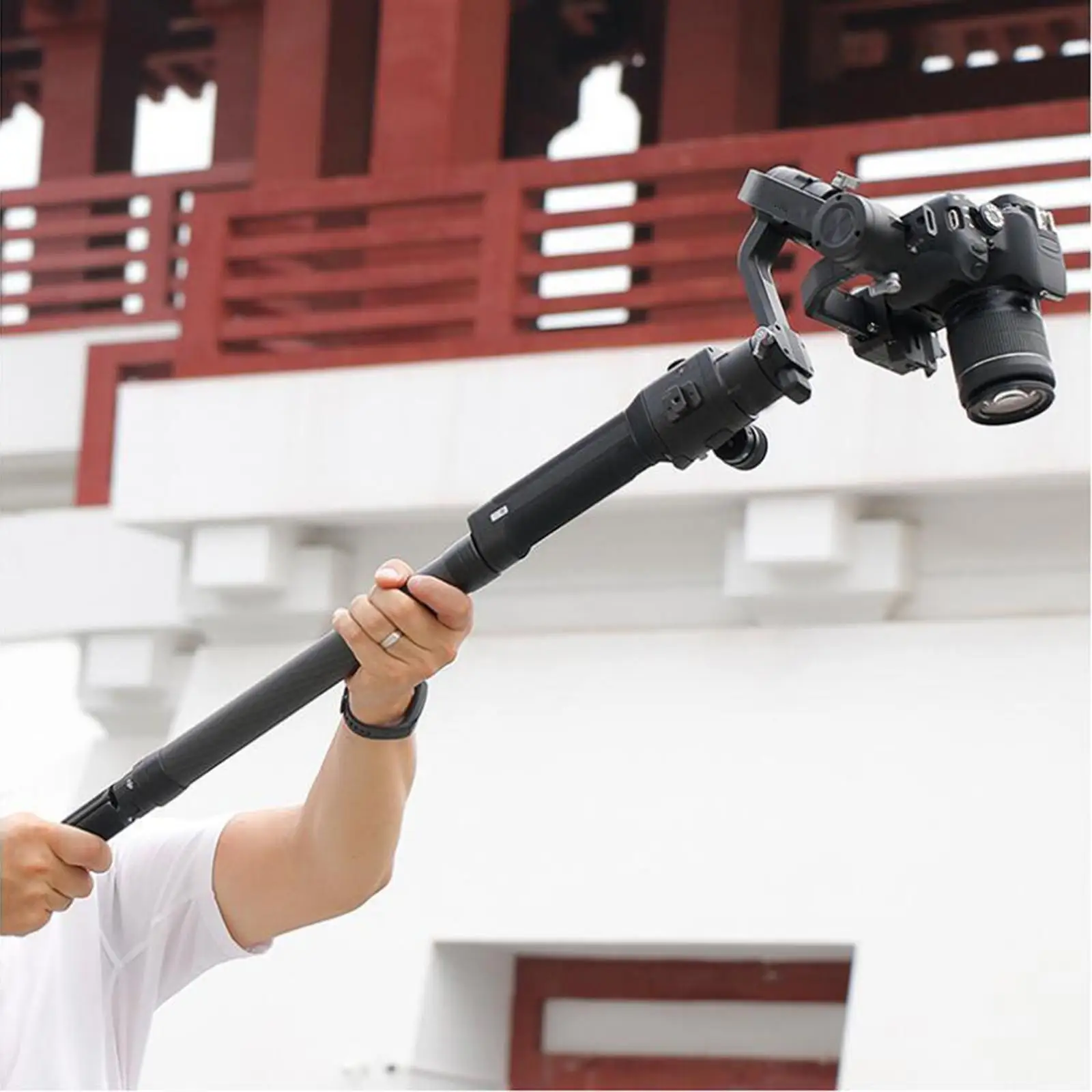 Gimbal ألياف الكربون تمديد Monopod القطب قضيب تمديد عصا ل DJI RS 4 3 2 Ronin S SC S2 RS2 Moza Zhiyun Weebill كرين 2 #4