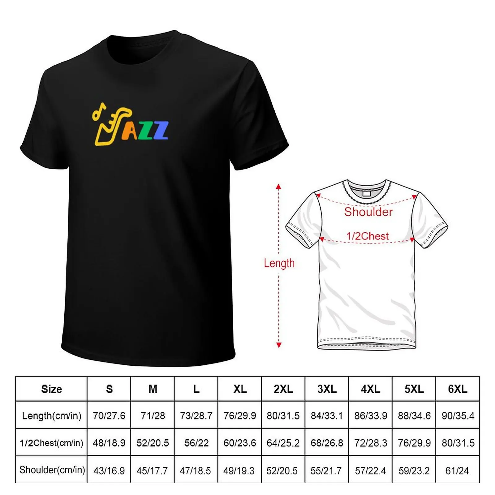 Jazz Music & Saxophone Colors Design T-shirt kawaii clothes animal prinfor boys tops men workout shirt