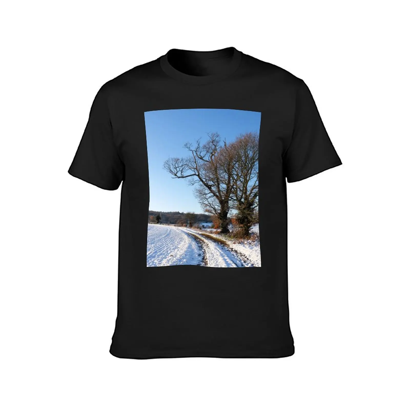 snowy tree T-Shirt customs design your own plus sizes shirts graphic tees mens graphic t-shirts funny