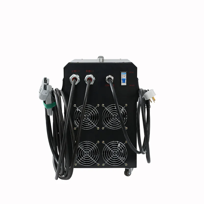 Fully automatic intelligent high-efficiency pulse 48V-72V100A-66A electric vehicle charger