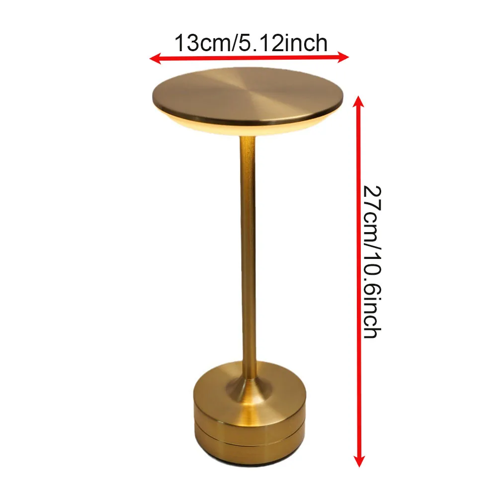 Rechargeable Table Lamp Touch Sensor Desktop LED Night Light Wireless Reading Lamp For Restaurant Hotel Bar Bedroom Decor Light