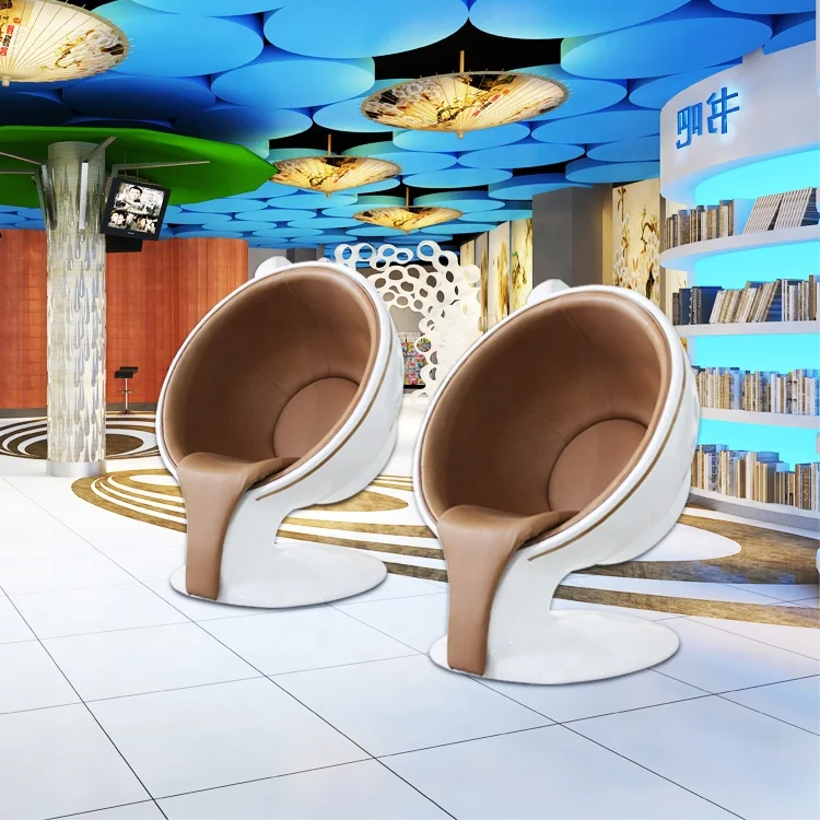 Creative Fiberglass Decoration Coffee Cup Chair Lounge Chair For Shopping Mall