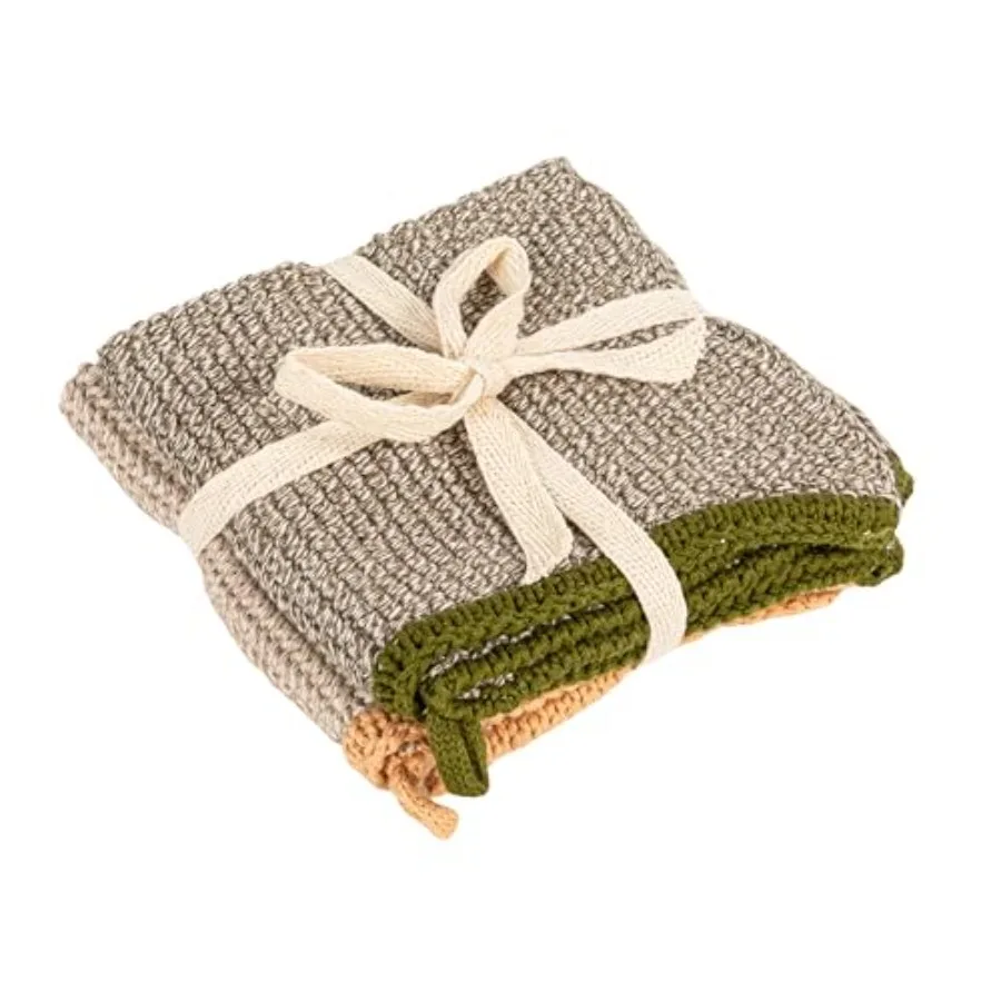 

Square Cotton Knit Set of 2 Dish Cloth Multi (DF3785)