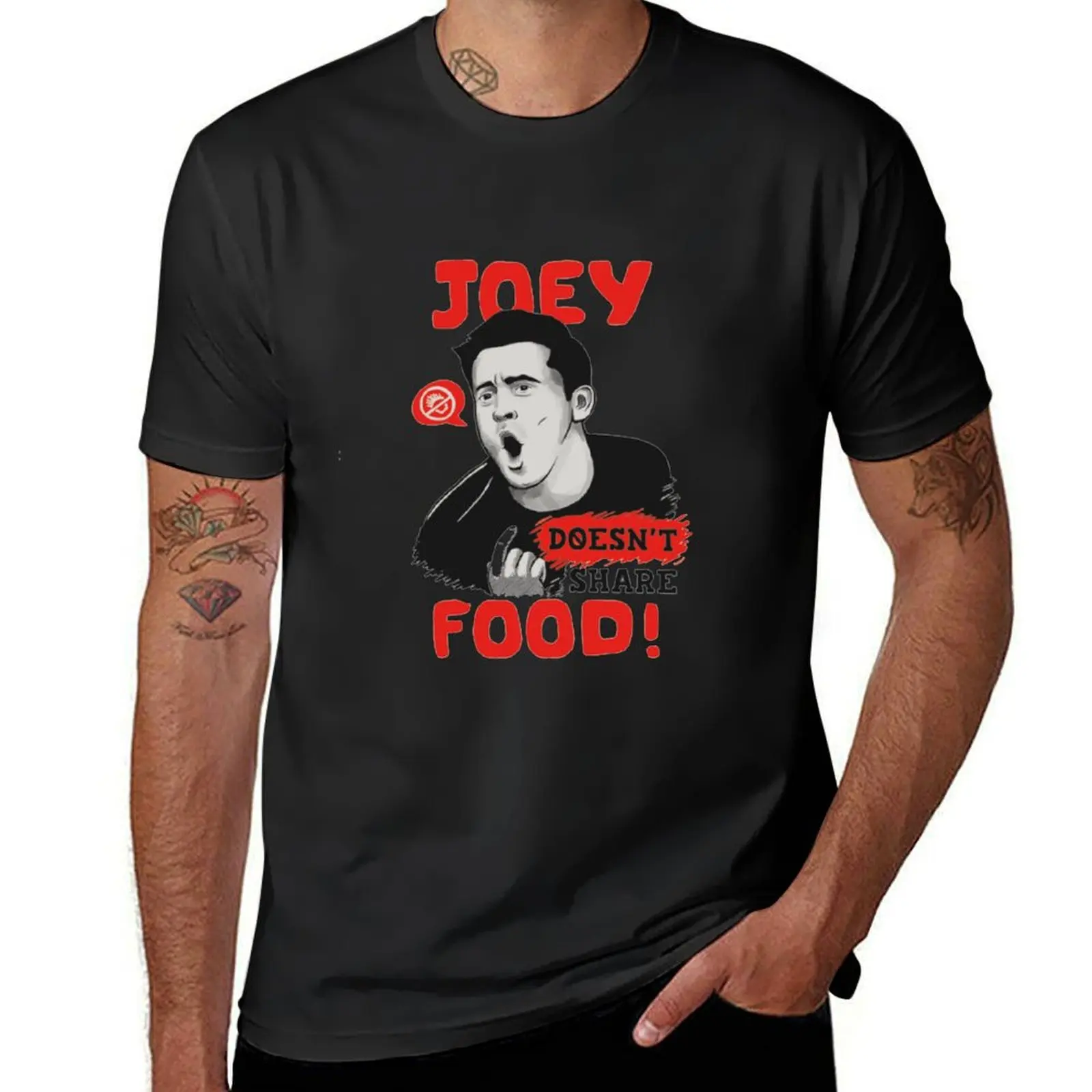 Joey Doesn’t Share Food T-Shirt For Men,Women-RT T-Shirt heavyweights cute tops mens vintage t shirts