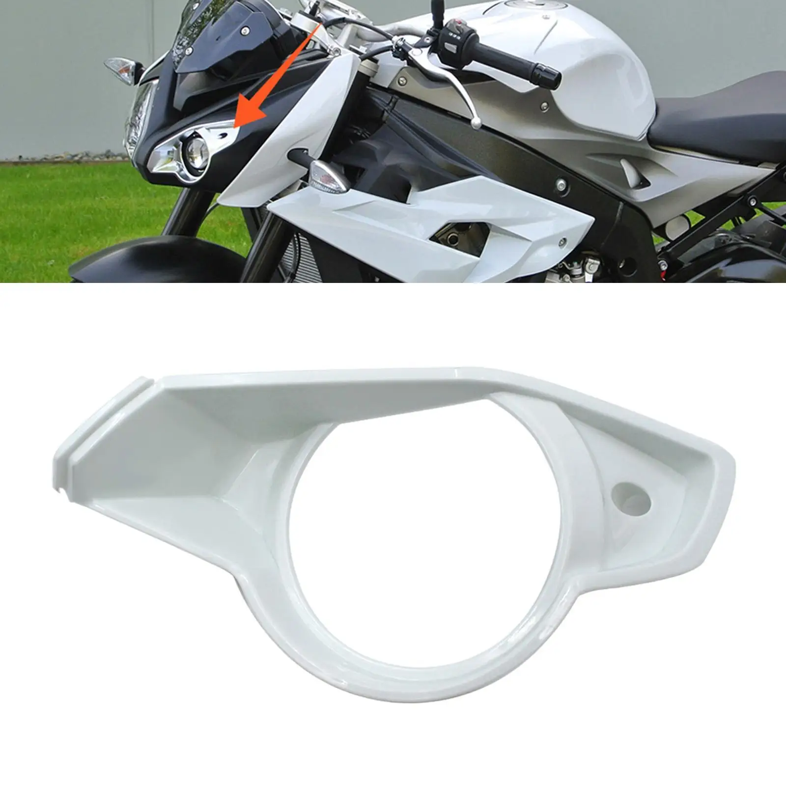 Headlight Fairing Cover Front Head Light Cowl Auto Accessories Repair Parts Sturdy Headlight Motorbike Cowls for S1000R image 4