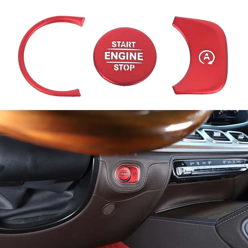 

[Ready Stock] For Mercedes GLE GLS G Class 2020-2022 Engine Start Button Sticker 3PCS