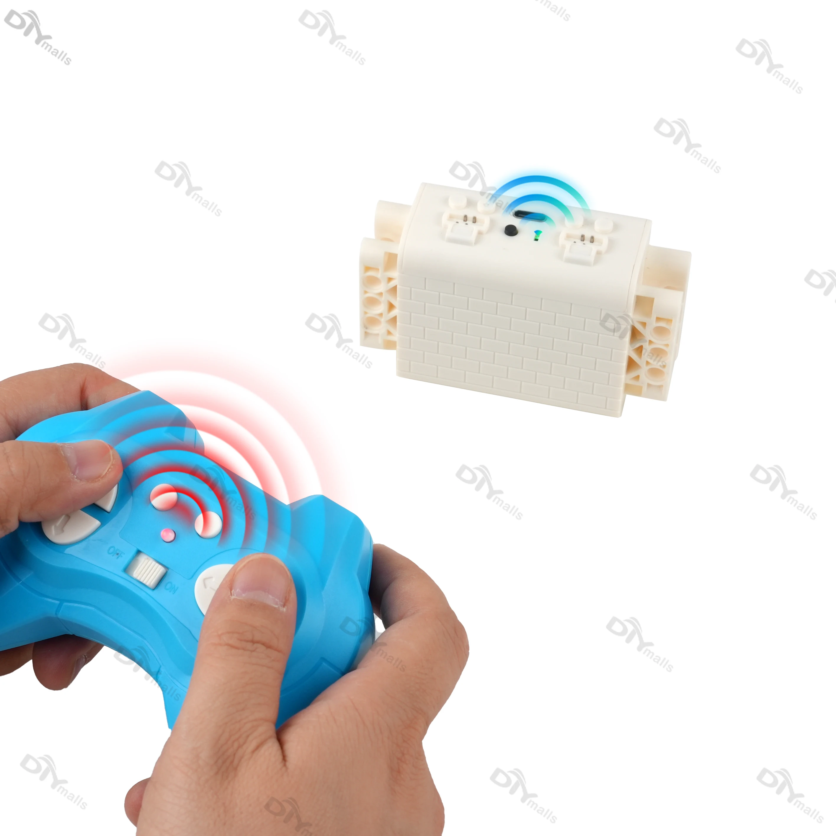 9V Programmeable MOC Building Blocks Remote Control Kit with Rechargeable Lithium Battery Box for Power Functions Technical Car