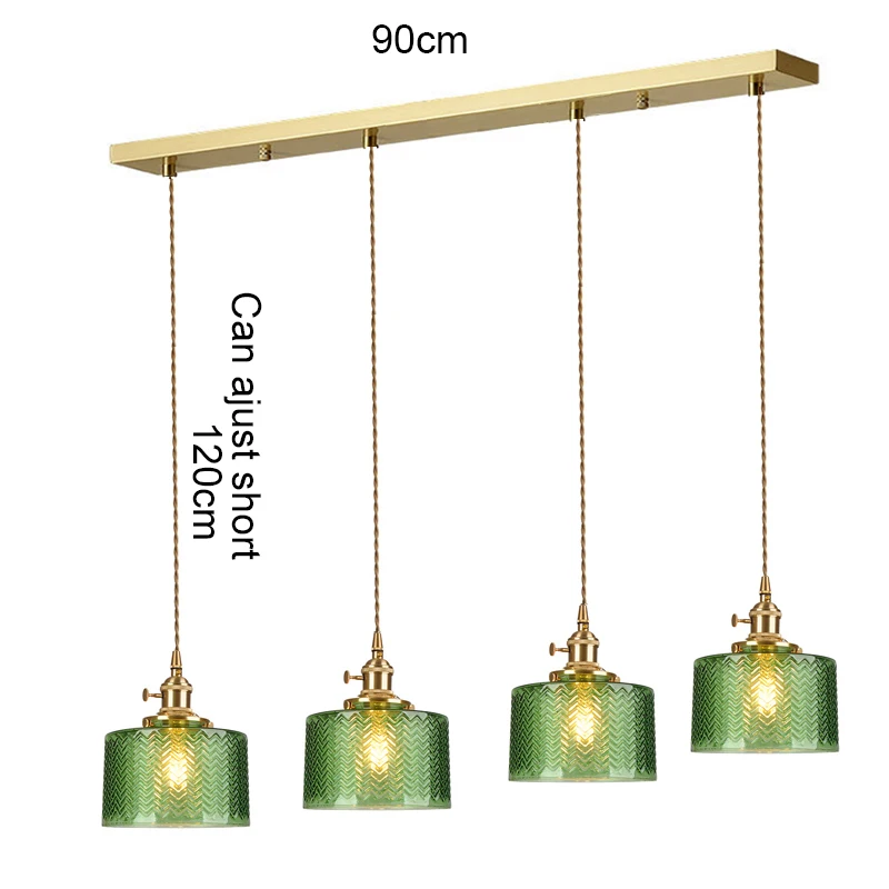 LED Vintage Glazen Hanger Lichtgroene Hangende Lampen Woonkamer Decor Armatuur Hall Slaapkamer Eetkamer Indoor Armatuur Glans hanglamp woonkamer hanglamp glas hanglamp eiland bar decoratie plafond