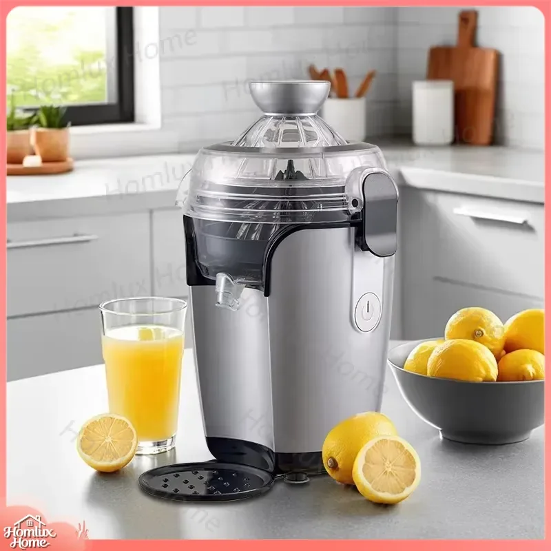 Portable Juicer 50W Stainless Steel Slow Masticating Juice Extractor for Vegetables Wheatgrass Fruit Big Mouth