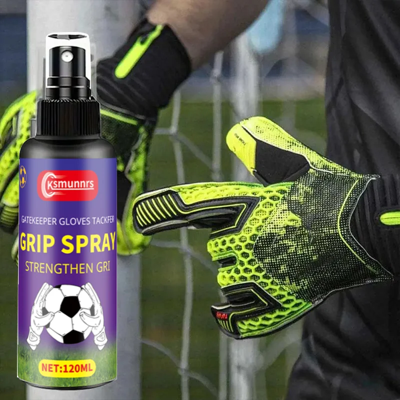 Spray de luva de goleiro de 120ml, spray antiderrapante para esportes – intensificador antiderrapante multiuso para academia, escalada de rocha e levantamento de peso