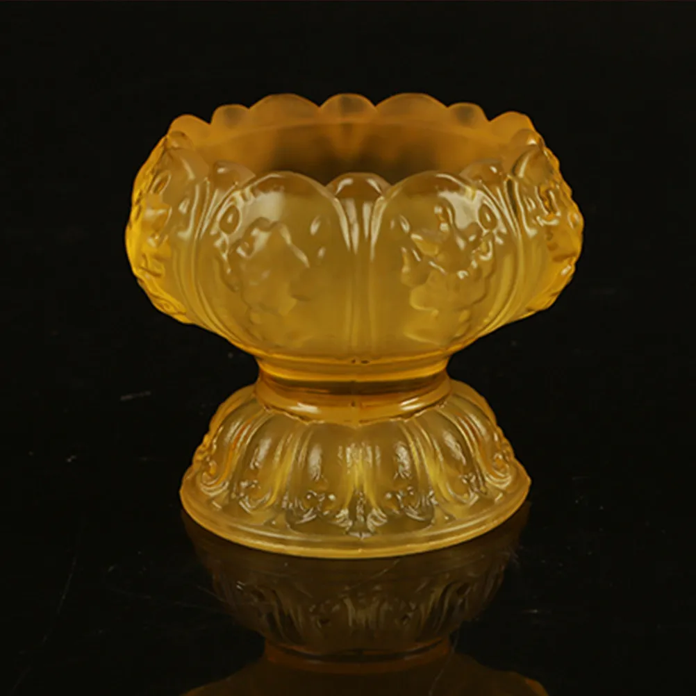 Lotus Shaped Holder Glass Crystal Multi Faceted Cut Desktop Decoration Wedding Party Ambient Light Glass Holders