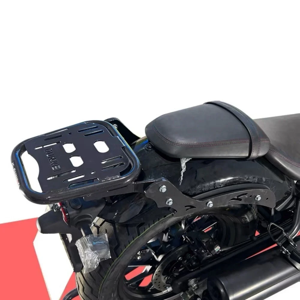 For Aftermarket rear luggage rack, top case mount, and backrest bracket for CFMOTO 450CLC (CF400-10) motorcycles.