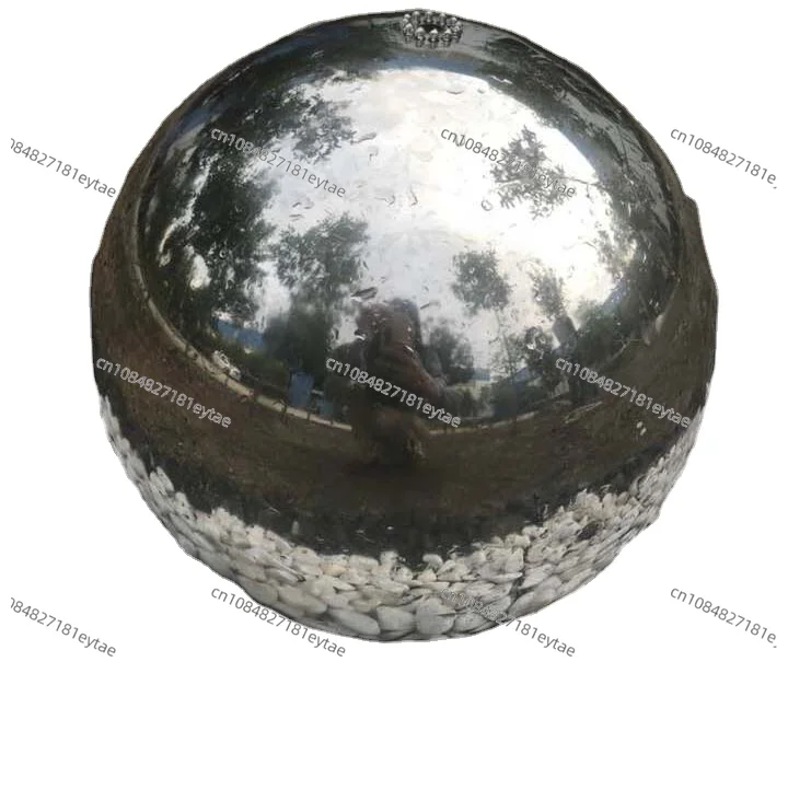 Customized logo water feature stainless steel big ball waterfall fountain for garden and home decoration