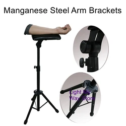 Arm Leg Rest Stand Fully Adjustable Chair Tattoo Studio Portable Iron Tattoo Bed Stool 65-125cm