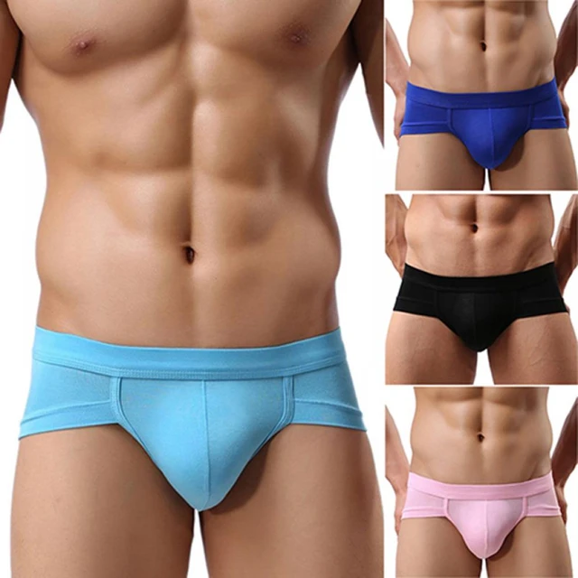 Calzoncillos Sexi para Hombre Ropa Interior Tipo Boxer Color Liso Sencillos Comodos Suaves Bolsa para Bulto Banadores 2021 AliExpress