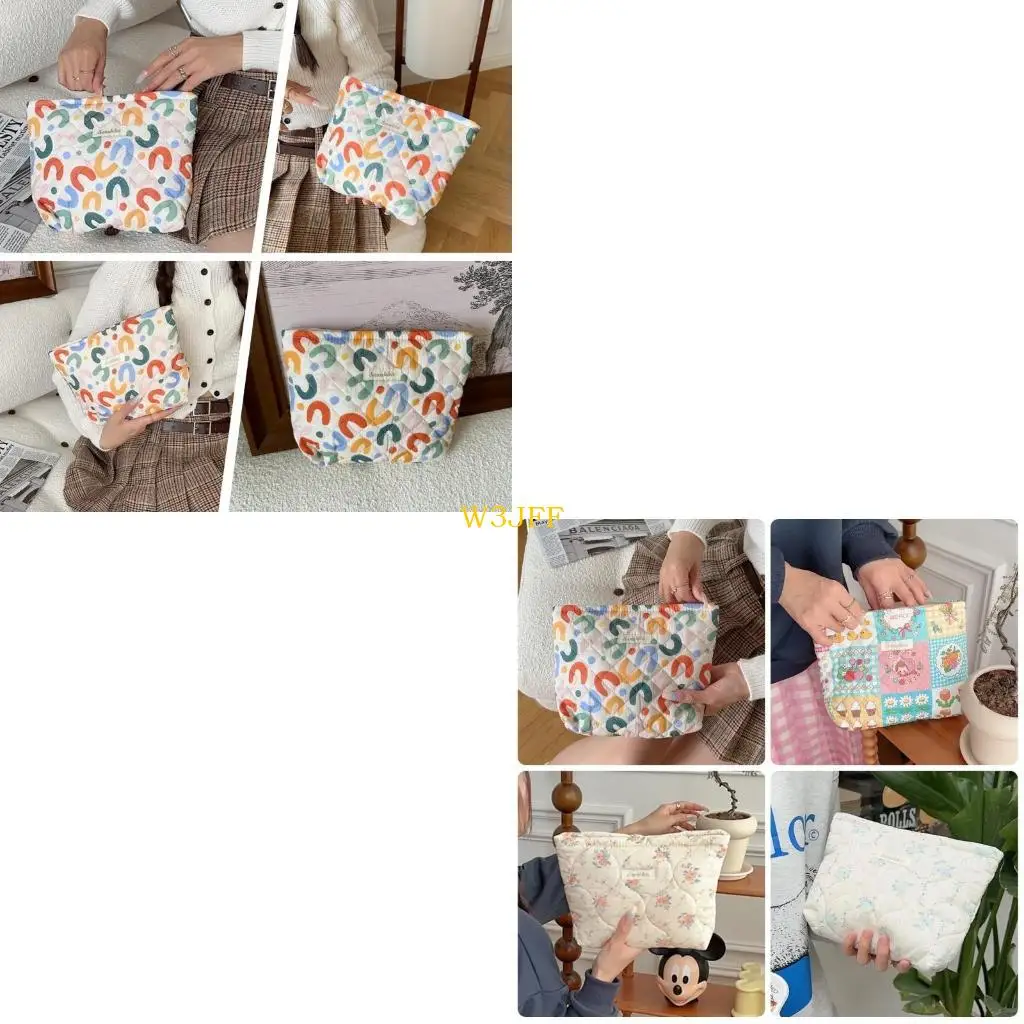 

W3JF Makeup Bag Large Capacity Toiletry Bag Portable Handbag for Girl Women