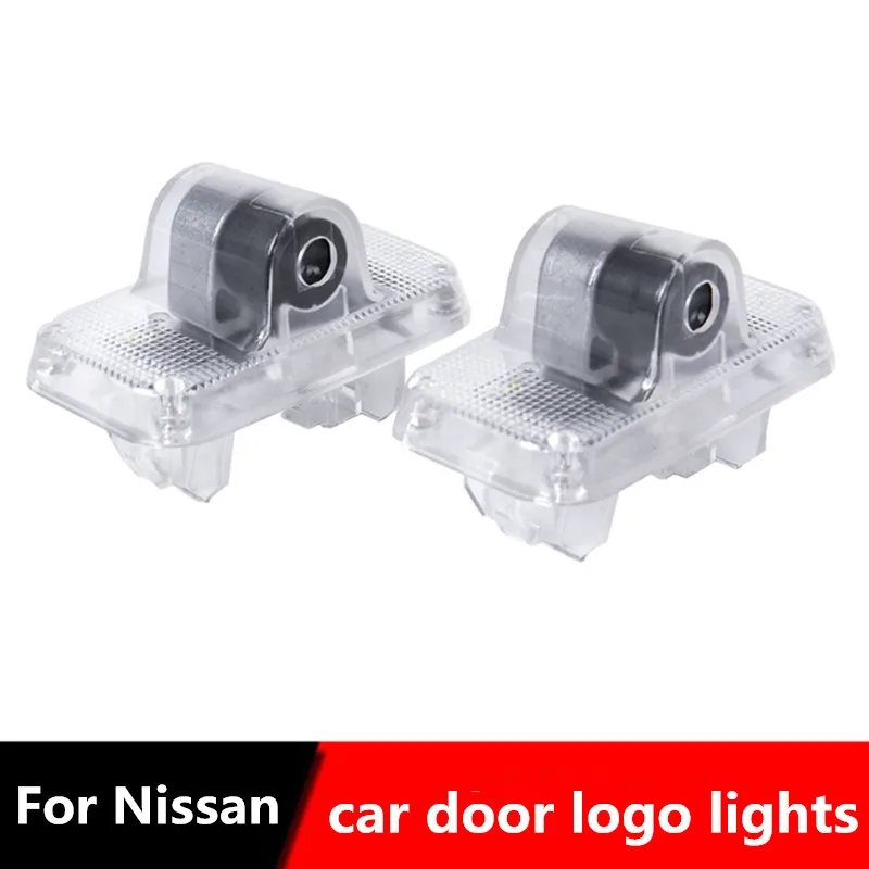 2pcs Auto Exterior Welcome Ghost Lights for Nissan Murano Emblem 2011 2012 2013 Car Door LED Laser Projector Lamp Decoration