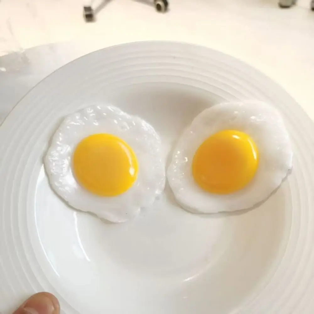 Premium Stress Relief Fried Egg Fidget Simulation Design Sensory Decompression Soft Stress Realistic Funny Simulation Food