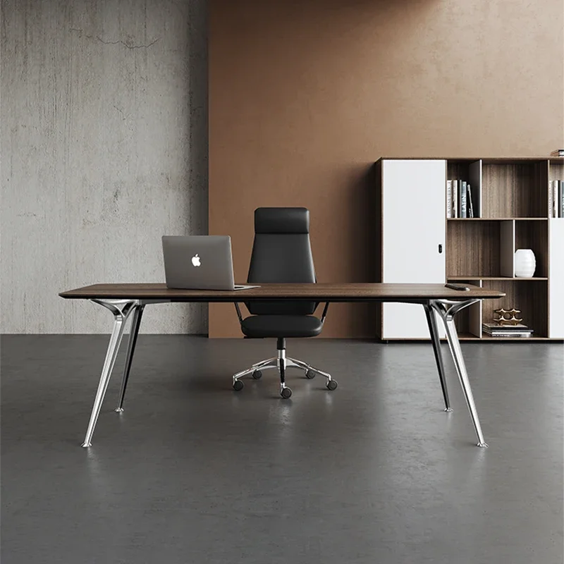 Cabinent Modern Bureau Opslag Codeslot L-vormige computertafel Studie Draagbare Executive Mesa Para Computador Thuiskantoor