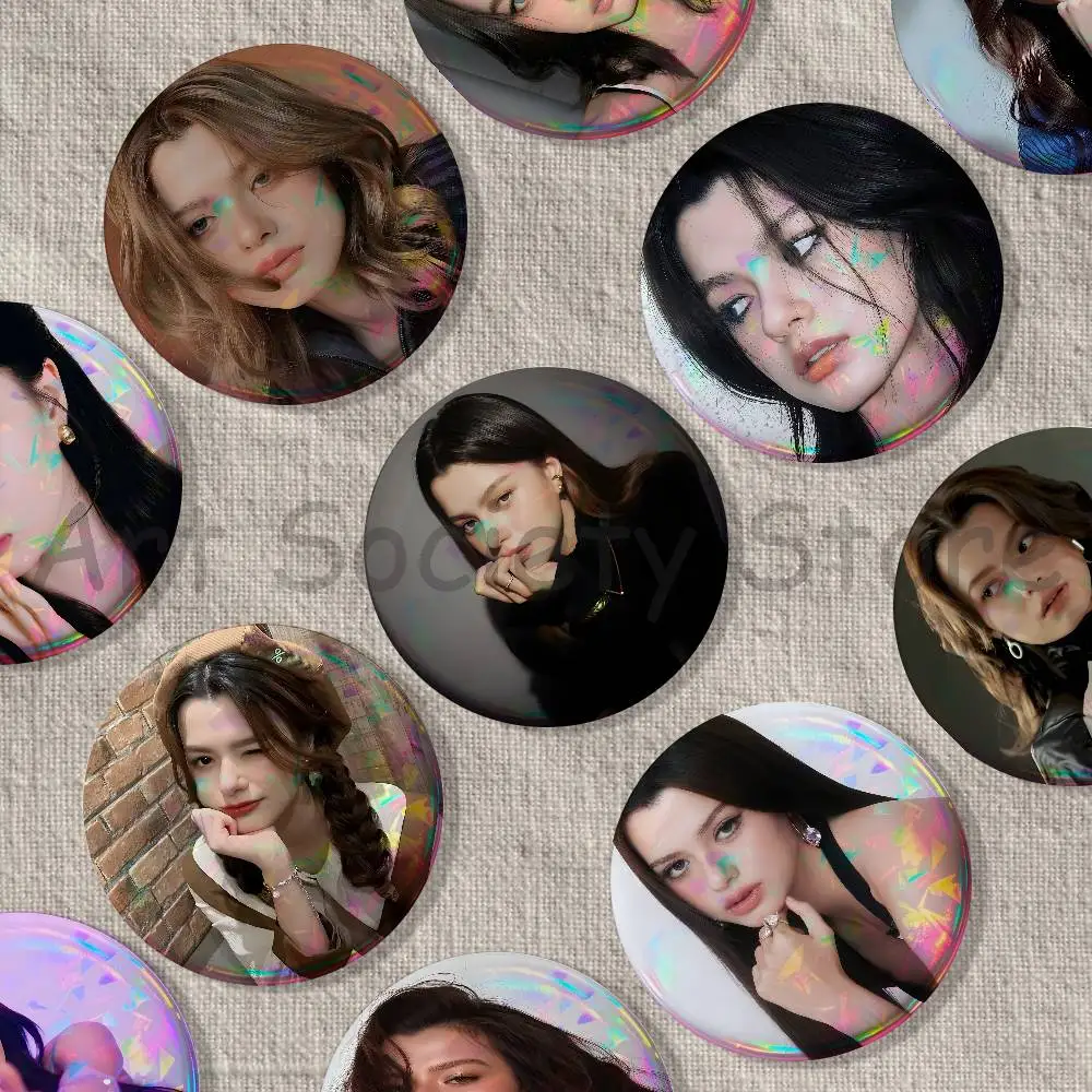 Becky Badges Creative Tinplate Button Pins Brooch Creative Quotes Badge Clothes Backpack Jewelry Gift