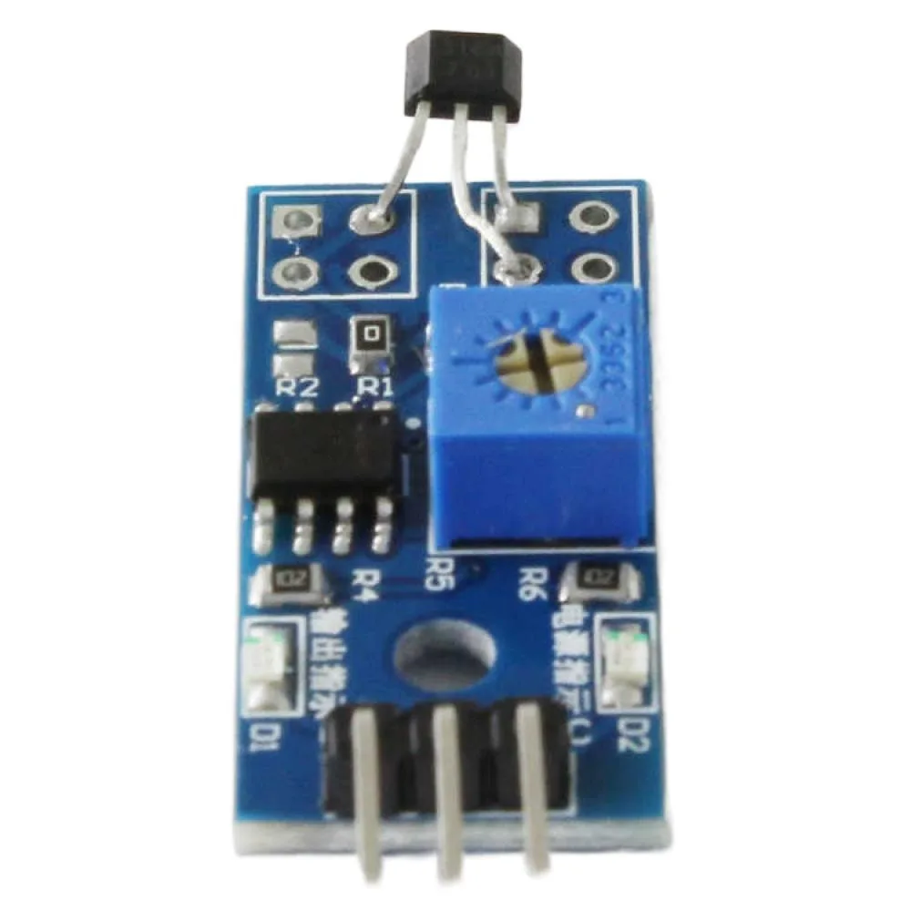 1PCS 5V/3.3V Motor Speed Measurement Board Hall Switch Sensor Module Intelligent Car Accessory Hall Switch Sensor for Arduino