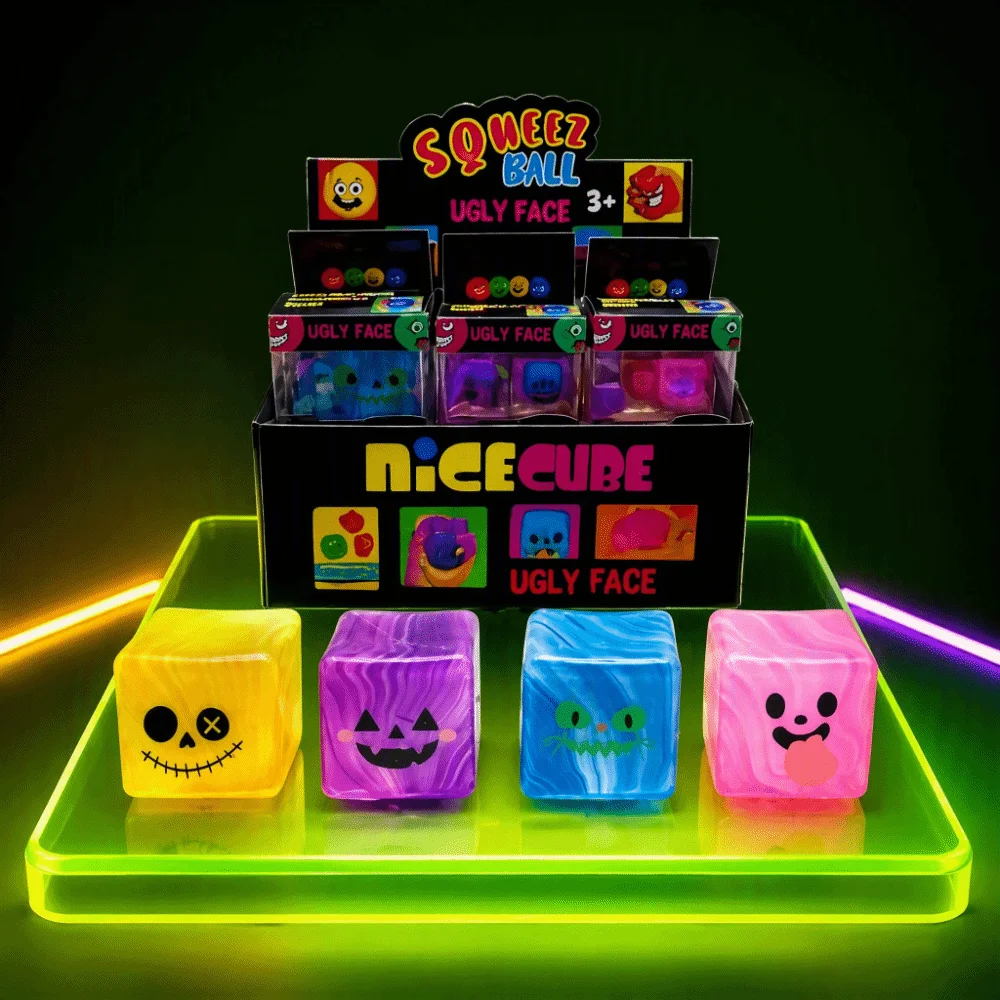 Soft Soft Maltose Squishy Cartoon Face Slow Rising Ice Cube Transparent Design Tactile Block Stress Reliever Yoga Mindfulness - Aliexpress Deal