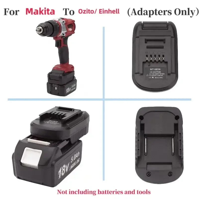 

Для Makita 18 В адаптер для литиевой батареи конвертер для Einhell для бесщеточных аккумуляторных инструментов Ozito (только адаптер)