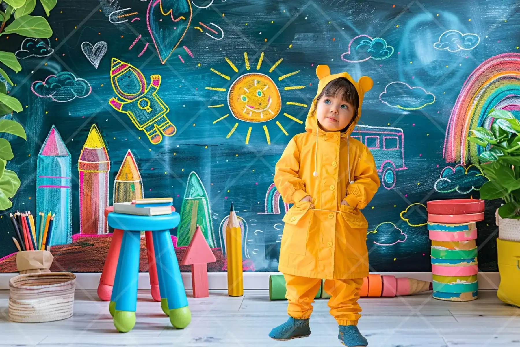 Mehofond 사진 배경 학교 칠판 교실, 어린이 생일 파티, 초상화 장식 배경, 사진 스튜디오