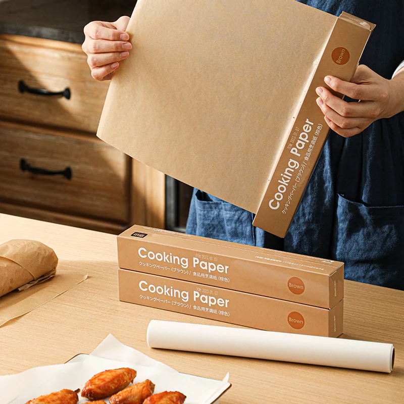 SHIMOYAMA 2pcs Resistant Baking Oil-proof Paper Food Wrapper Papers Bread Sandwich Burger Fries Baking Tools Non-stick Oven Pad