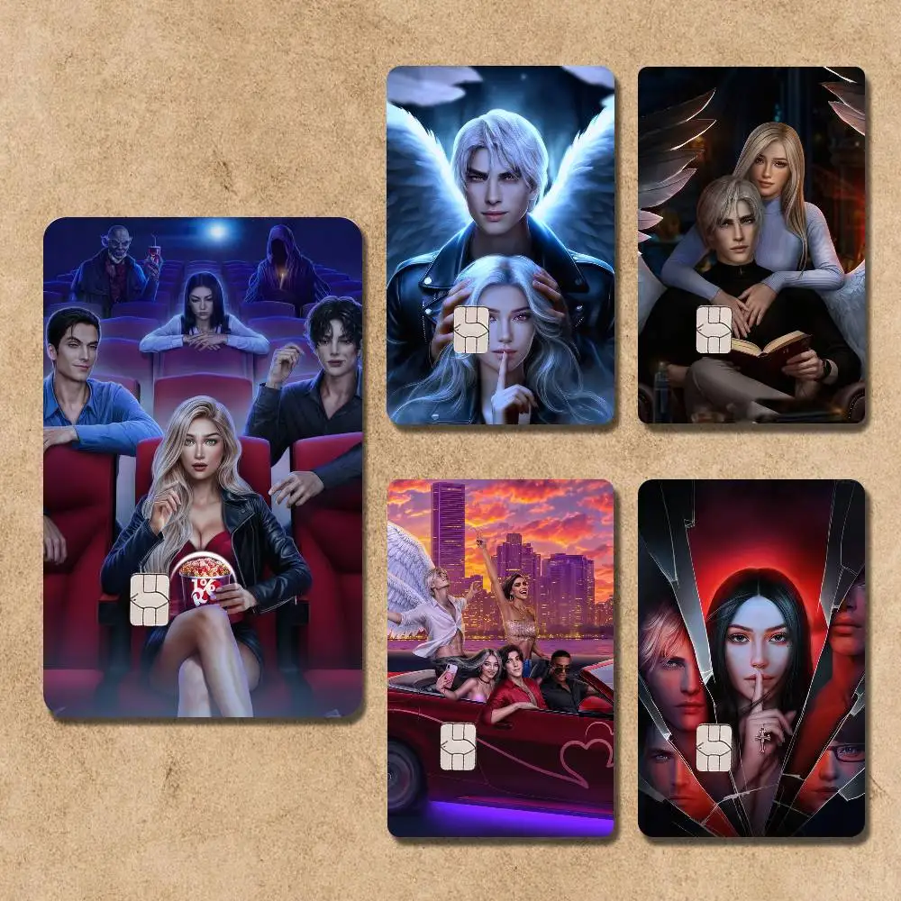 

R-Romance Club Card Stickers Credit Visa Debit Bank Charge Card Bus Metro Waterproof Sticker Decal Decoration