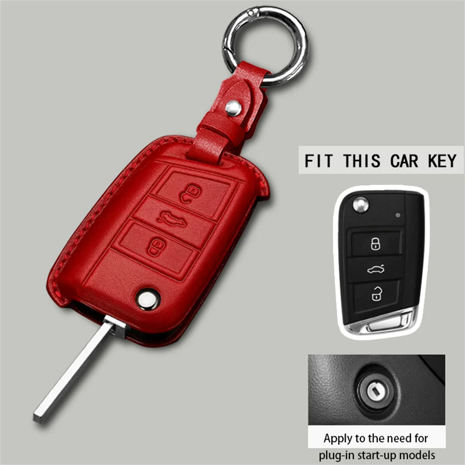 Car Key Case Cover For Volkswagen VW Golf 7 gti mk7 r Touran Skoda Octavia 3 Superb Karoq Kodiaq Seat Leon mk3 Ateca Accessories