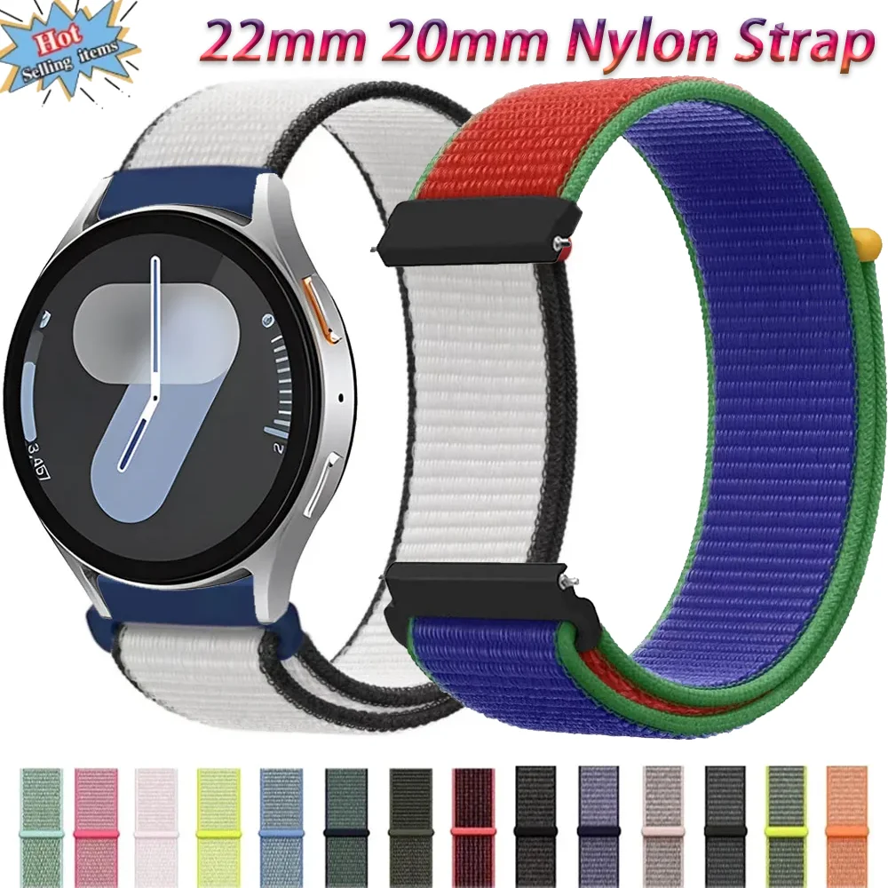 화웨이 워치 GT5-4 플래그 스타일 팔찌 손목밴드 아마즈핏 비프 6/액티브 2/밸런스 2 갤럭시 워치 7 6 5 4용 22mm 20mm 나일론 스트랩
