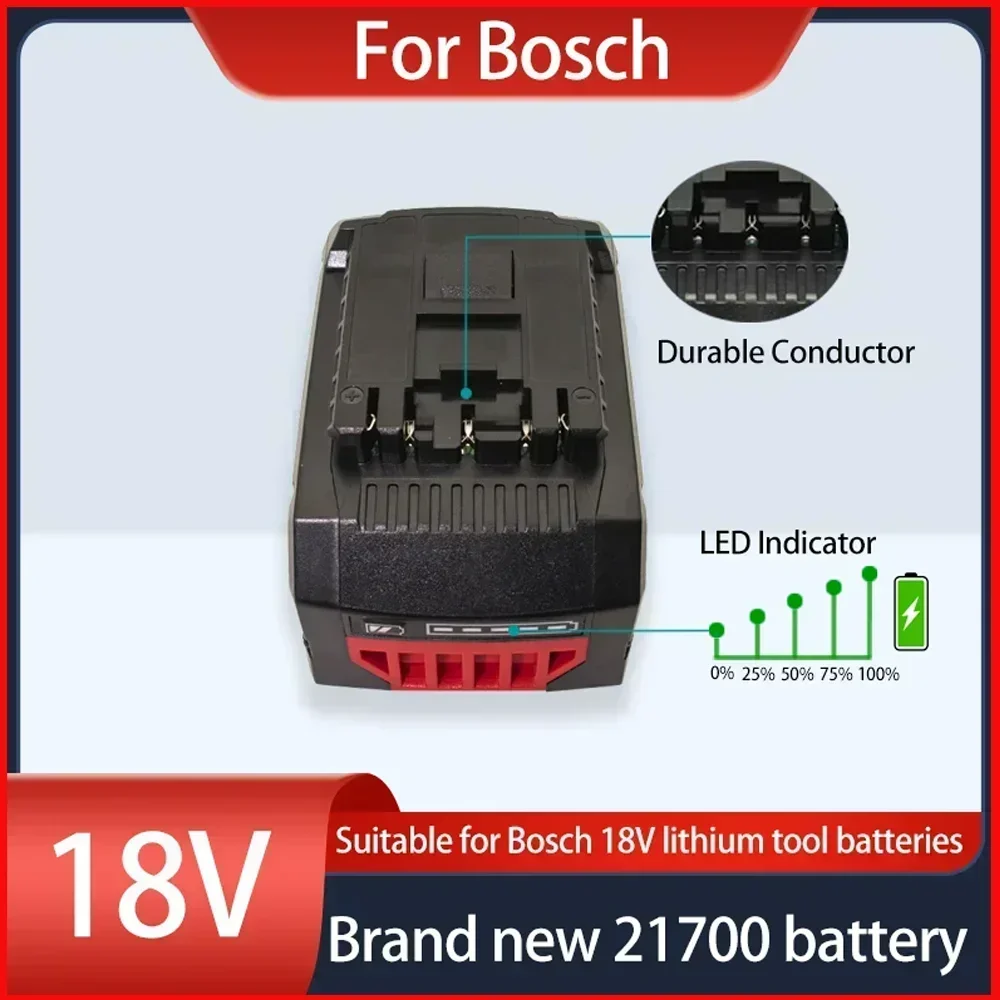 8Ah 10Ah ProCORE replacement battery, for Bosch 18V cordless tools BAT609 BAT618 GBA18V 21700 high power 10C power cell