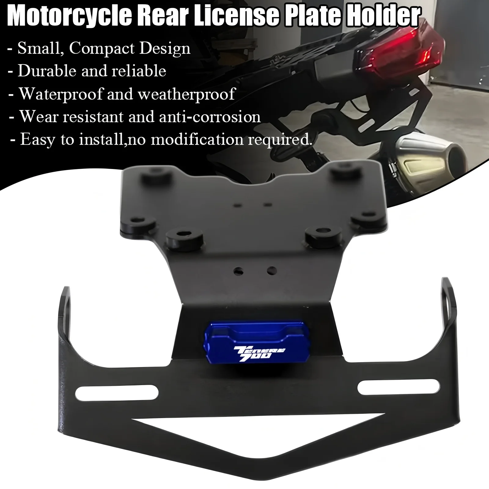 

Для Yamaha Tenere 700 2019 2020-2023 аксессуары для мотоциклов хвост аккуратное крыло Eliminator держатель регистрационного номерного знака