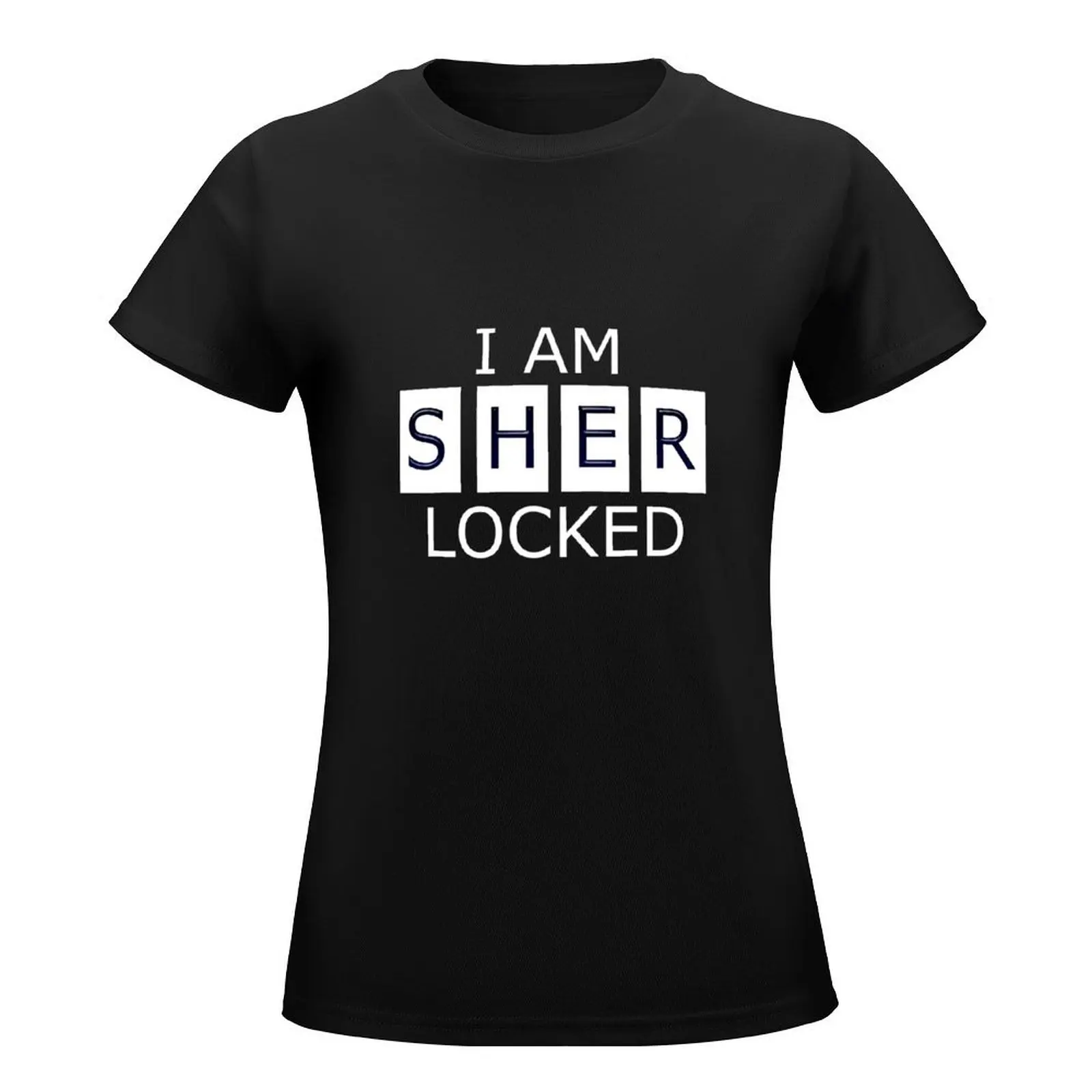 I AM SHER - LOCKED T-Shirt shirts graphic tees oversized hippie clothes Female clothing Women tops