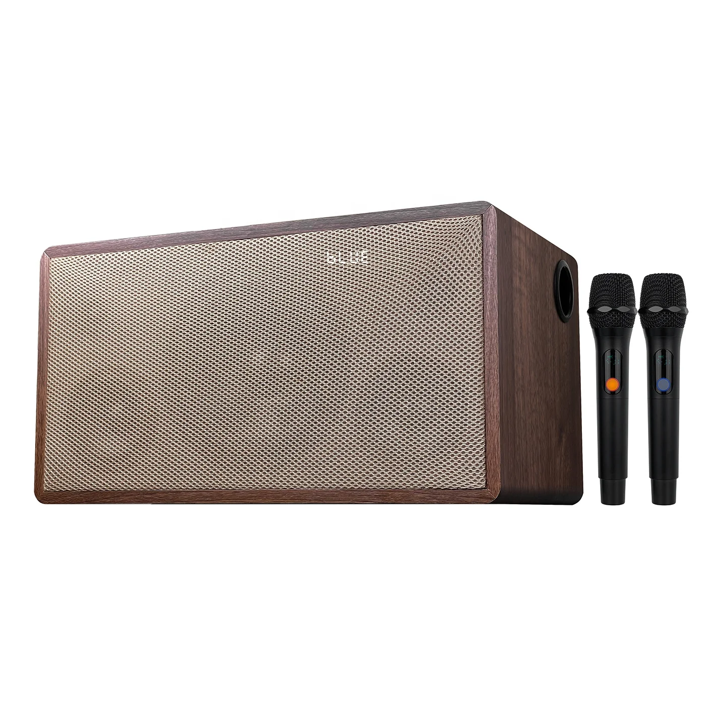 Newest Active 2.1-Channel  Audio Speaker Wireless Mini Speaker  with UHF Wireless Microphone for Home Theater Speaker