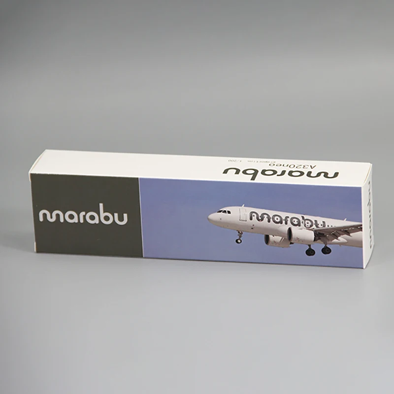

New 1:200 Scale A320NEO Marabu Airline ABS Plastic Airplane Model Toys Aircraft Plane Model Assembly Collection Display Fan