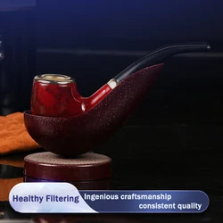 New DesignHandmade Wood Smoking Pipe Perfect Beginner Pipe Kit for Smoking with Ultimate Guide E-Book Gift Set and Accessories