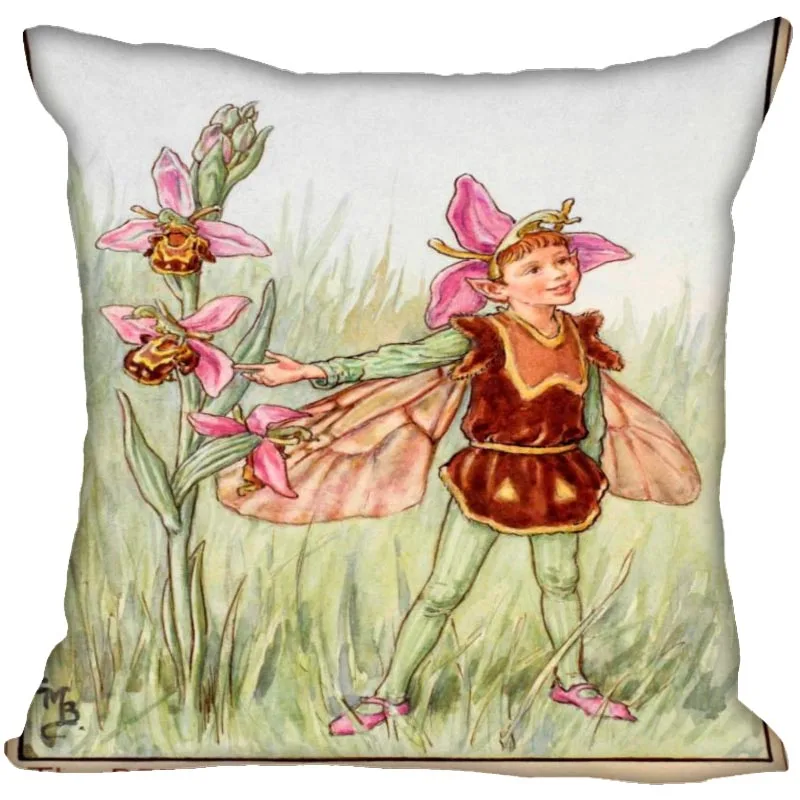 The Secret Garden Fairies Pillow Case High Quality Satin Fabric Pillowcase Decorative Pillow Cover Wedding Decorative 0214