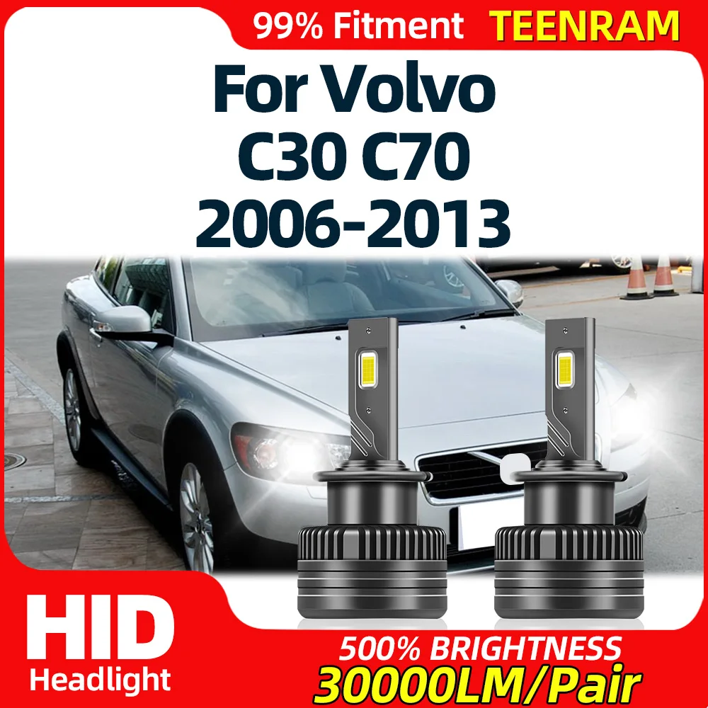 

Canbus LED Headlight Bulbs 30000LM 120W Super Bright Car HID Xenon Lamps For Volvo C30 C70 2006-2008 2009 2010 2011 2012 2013