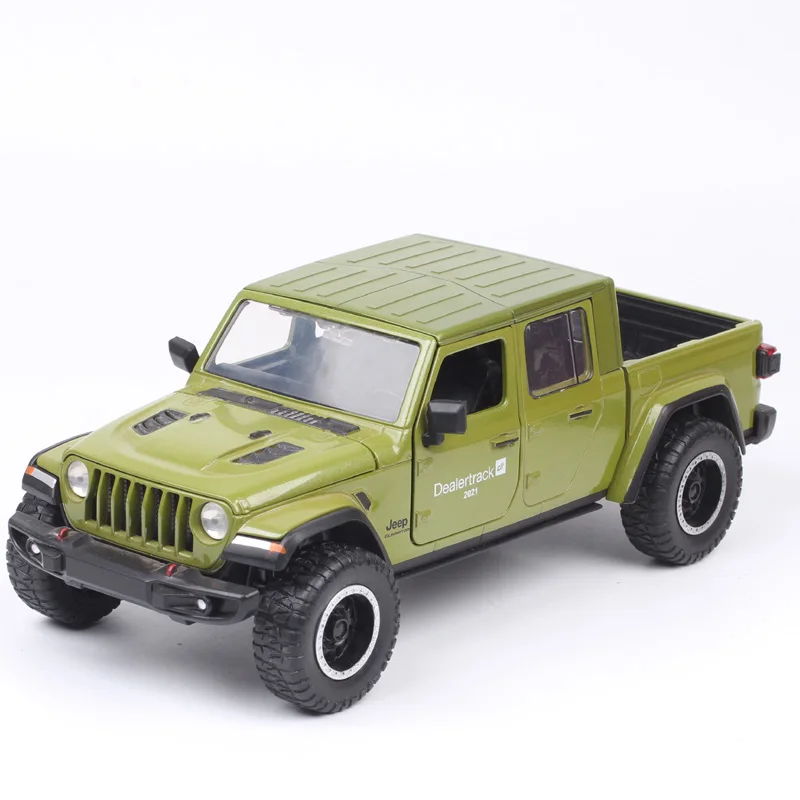 Car Only 1/24 Scale Jada 2020 Jeep Gladiator Dealer Truck Diecast & Vehicles Metal Pickup Car Model Toy Miniatures